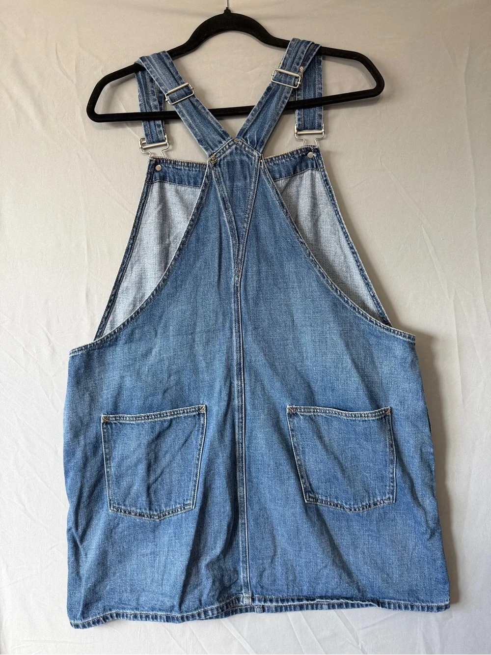 GAP Light Blue Denim Overall Mini Dress - Picture 6 of 8